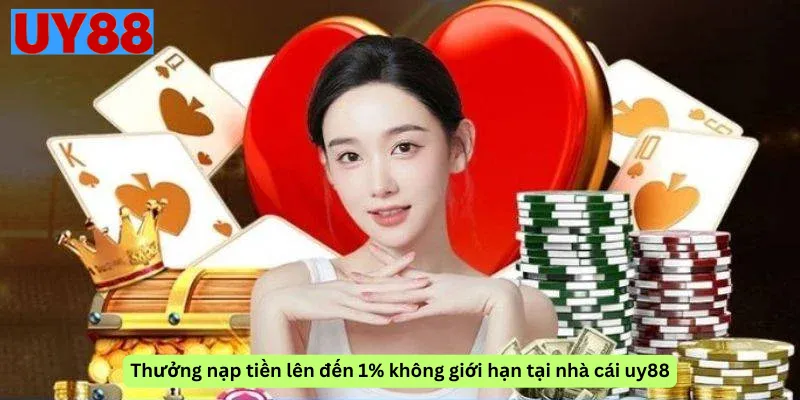 Thưởng nạp tiền lên đến 1% không giới hạn tại nhà cái uy88